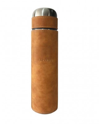 Premium Leather-Wrapped Stainless Steel Thermo