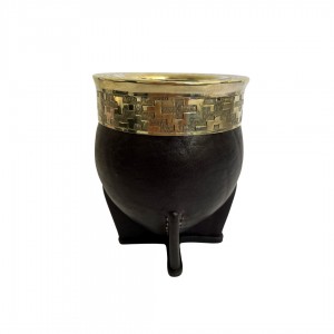 IMPERIAL Calabaza with appliqués in bronze