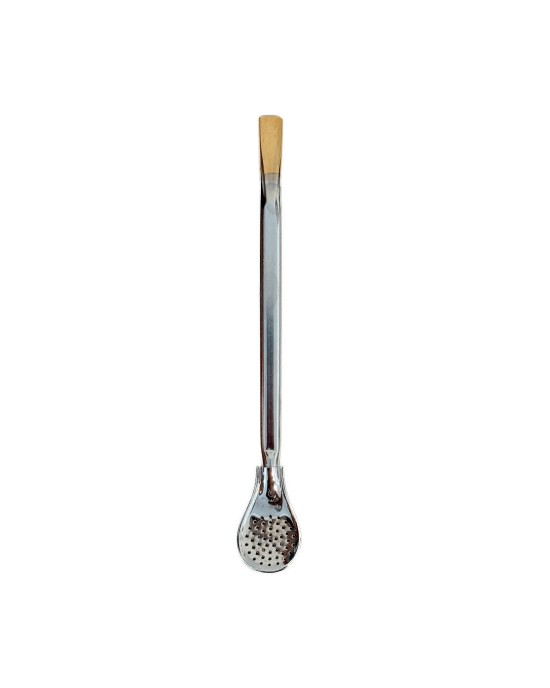 Bombilla Cromada 19cm
