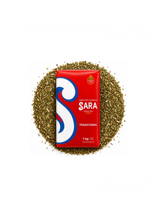  Sara Roja yerba mate 1kg - Tradicional Sin palo