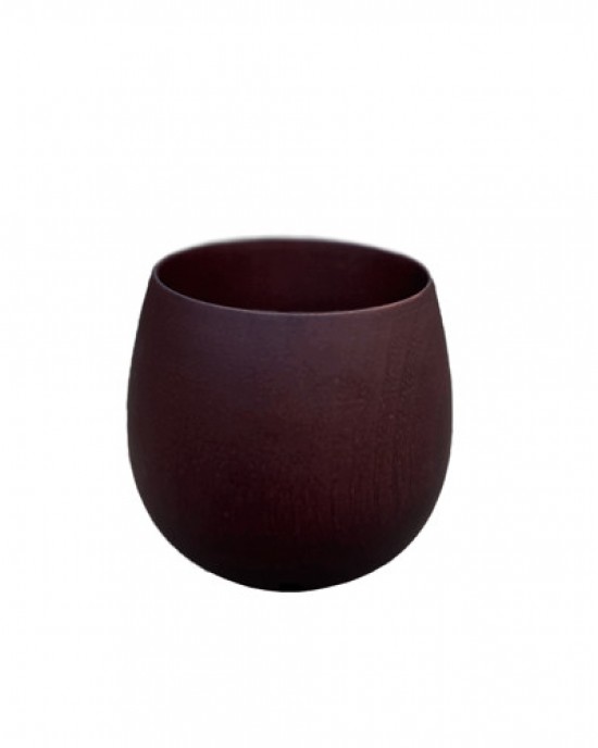 Mate cup "Wooden Deluxe" - dark brown